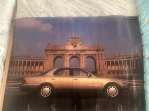 GENUINE LEXUS DEALERSHIP SHOWROOM POSTER LEXUS LS400 1993 IN CHELTENHAM GOLD - Picture 1 of 5