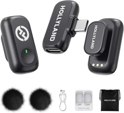 Hollyland Lark A1 Wireless Microphone for iPhone 15/16 & Android, USB-C Receiver - Image 1 of 4