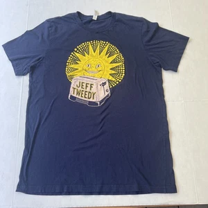 NWD Wilco’s Jeff Tweedy Smiling Sun Toaster Concert Tour Shirt Large Blue Rare - Picture 1 of 10