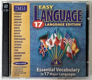 Easy Language 17 Language Edition (Vintage 1996 IMSI Software 2-Disc CD Pack) - Picture 1 of 4