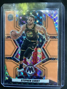 2021-22 Panini Mosaic Stephen Curry National Pride Orange Fluorescent /25 - Bild 1 von 2