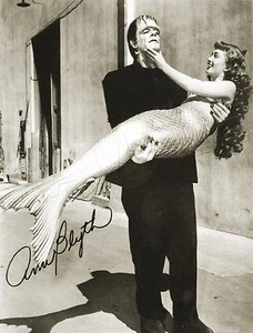 1940's HOLLYWOOD Actress MERMAID FRANKENSTEIN Vintage Era PHOTO CANVAS Art PRINT - Picture 1 of 1