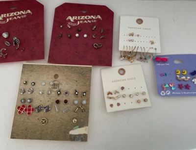 LARGE Lot Stud Post  Hoop Earrings American Eagle Arizona Claire's True NEW DN16 - Image 1 of 4