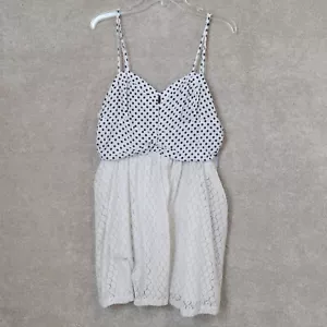 NWT Marilyn Monroe women Sundress White Spaghetti Strap Lace Size XL - Picture 1 of 15