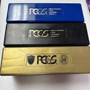1 PZGS HOLDER BOX-HOLD 20 LASTRE PCGS MONETE CLASSIFICATE COLORE VARIA CUSTODIE VUOTE - Foto 1 di 12