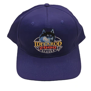 Iditarod 2000 Alaska (1999) Snapback Hat Cap Blue Vintage Dog - Picture 1 of 7