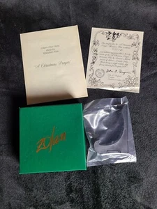 DONALD ZOLAN "UNA PREGHIERA DI NATALE" PIATTO IN MINIATURA DI PEMBERTON & OAKES 1990 - Foto 1 di 7