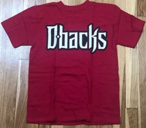 Majestic Arizona Diamondbacks Shirt Boys Medium Red New Short Sleeve MLB Youth - Picture 1 of 7