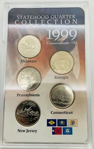1999-D Statehood Quarter Collection - custodia e scatola con certificato di autenticità - Foto 1 di 3