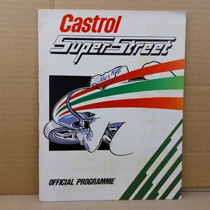 Castrol Super Street Official Programme Motorcycle Magazine 1992 With Entry Pass - Picture 1 of 3
