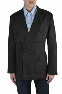 Dolce & Gabbana Men's Silk Wool Double Breasted Blazer Sport Coat Size 38 40 42