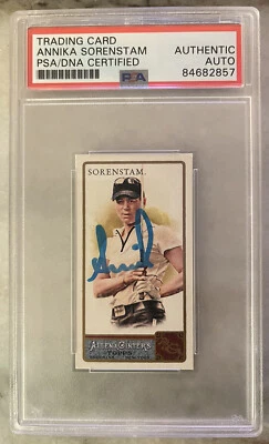 Annika Sorenstam Signed 2011 Topps Allen & Ginter MINI #45 PSA/DNA Auto Card - Image 1 of 2