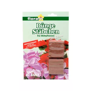 florafit Düngestäbchen mit Guano Grünpflanzen Garten Dünger Pflanzen Depotdünger - Bild 1 von 1