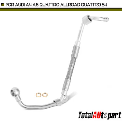 Línea de aceite turbocompresor para Audi A4 96-01 A6 Quattro 00-04 Allroad Quattro 01-05 Foto 1 de 4