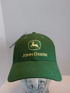 Licensed John Deere Hat Nothing Runs Like A Deere StrapBack Embroidered Dad Cap - Picture 1 of 11