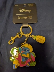 Stitch scooter and charm Loungefly keychain - Picture 1 of 3