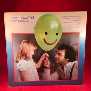 JOHNNY MATHIS Tears And Laughter 1980 UK vinyl LP Too Much Little Late Gone - Picture 1 of 4