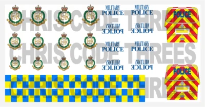 Code 3 Adhesive Vinyl Decal Suit Oxford Diecast 1/76 van - Military Police - Image 1 of 3