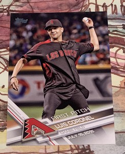 2017 Topps First Pitch LUIS CORONEL; Card #FP-13; MUSICIAN