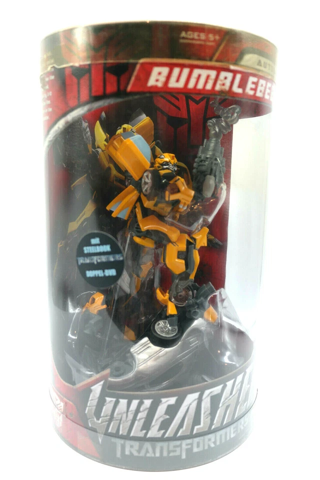 Figur - Transformers Bumblebee Unleashed + Steelbook Transformers Doppel-DVD - Bild 1 von 4