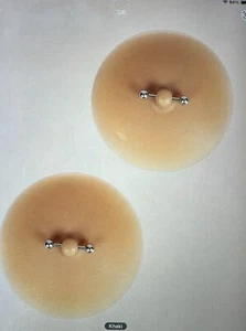 Nipple Ring Nipple Piercing Silicone Reusable Pasties Nipple Covers NEW - Picture 1 of 9