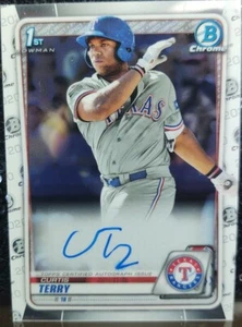 Curtis Terry ⚾ 2020 Bowman Chrome 1ST RC ROOKIE AUTO #CPACT - Picture 1 of 3