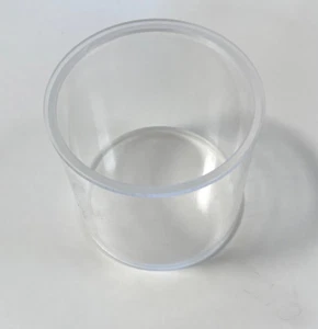 Tubo de vidrio acrílico PLEXIGLAS® 100/94mm x 100mm de alto con fondo y tapa con pliegue - Imagen 1 de 4