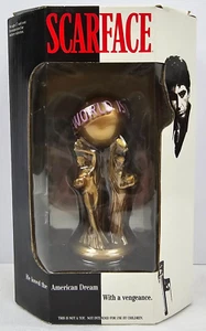 Scarface World Is Yours Gold Statue 5" Inch Mezco 2004 - New - Picture 1 of 7