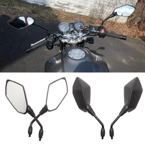 10mm Motorcycle Side Mirrors for Honda CB900F CB 919 Super Sport CB750 CB500X - Picture 1 of 13