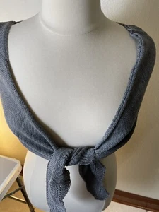Moda GRIS Color Sólido Mantón Causal Mantener Cálido Poncho Tejido Algodón Bufanda - Imagen 1 de 5