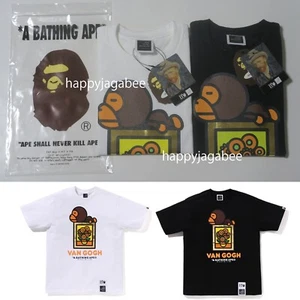 * A BATHING APE Men's BAPE x VAN GOGH MUSEUM BABY MILO TEE - Picture 1 of 17