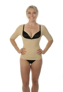 Shaper compressione braccio superiore maniche lunghe dimagranti top taglio camicetta modella - Foto 1 di 4