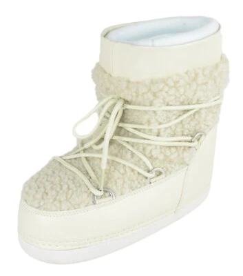 Top Moda Women Rain Snow Winter Waterproof boots Sherpa Fur Ankle Emmett36 White - Image 1 of 4