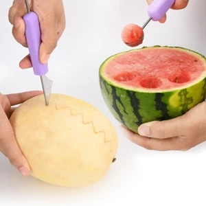 Professional 4 In 1 Stainless Steel Watermelon Cutter Fruit Carving Tools Set. - Picture 1 of 7