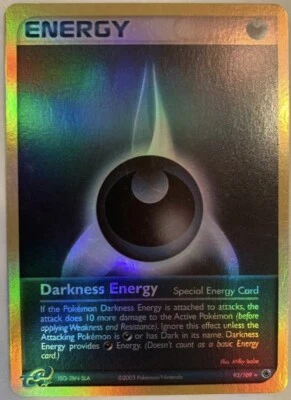 Darkness Energy Ruby & Sapphire 93/109 Holographic Pokemon Card FBG C+ - Image 1 of 4