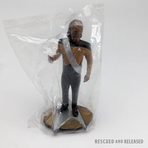 1992 Star Trek Next Generation Lieutenant Worf 4" Vinyl Figur Hamilton Geschenke - Bild 1 von 2