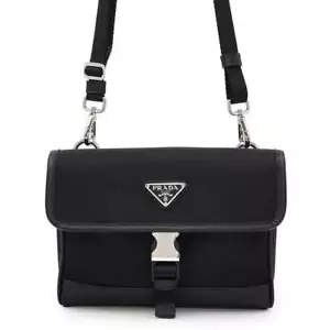 PRADA Re-Nylon smartphone case Nylon/Saffiano Leather Black 2ZH108 - Picture 1 of 8