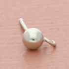 ??CLEARANCE??vintage sterling silver 3mm charm holder ball stud single earring