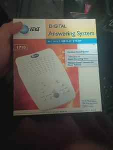 AT&T 1718 Digital Answering System With Time & Day Stamp • New Open Box - Zdjęcie 1 z 3