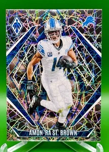 2024 Panini Phoenix Amon-Ra St. Brown #8 Lazer Detroit Lions WR NFL Amon Ra - Picture 1 of 2