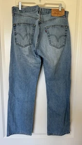 Levi's Herren Original 501 blau Knopfleiste gerades Bein Denim Jeans 34 x 30 - Bild 1 von 9