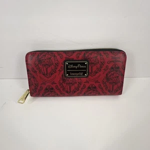 Disney Parks Loungefly Geldbörse rot Fluch der Karibik umlaufender Reißverschluss - Bild 1 von 13