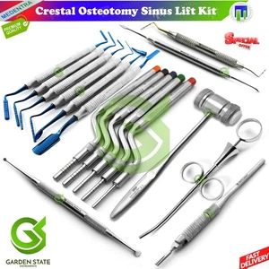 Kit de elevación de senos para osteotoma crestal esencial enfoque lateral procedimiento de elevación de senos - Imagen 1 de 18
