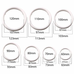 UK 60mm/70mm/80mm/90mm/100mm/110mm Car COB LED Angel Eyes Halo Ring Fog Lights - Picture 1 of 32