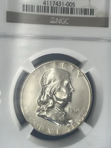 1961 P Silver Proof Franklin Half Dollar NGC PR-65 Free Shipping - Picture 1 of 6