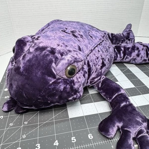Vintage Commonwealth Plush Purple Frog Stuffed Animal – Large Velvet Feel – 22” - Picture 1 of 11