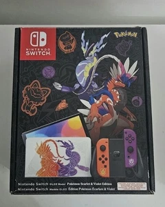 Nintendo Switch OLED Custom Pokemon Scarlet and Violet Edition- Collectors - Picture 1 of 10