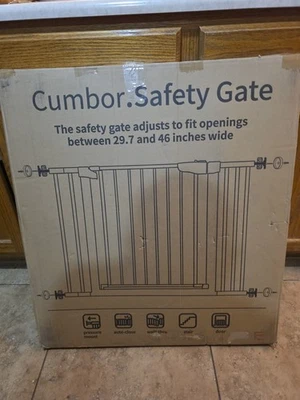 29.7-46" Baby Gate for Stairs, Toddler Safety Essentials for the House Cumbor - Image 1 of 4