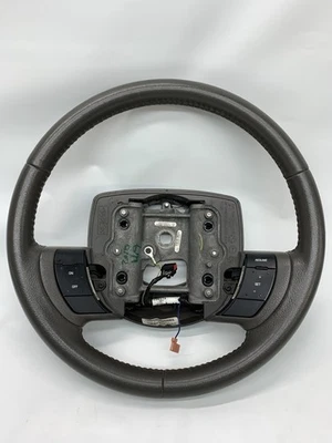 Volante de couro 05-11 Lincoln Town carro Grand Marquis fabricante de equipamento original cinza cinza - Imagem 1 de 4