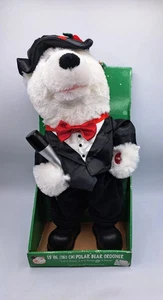 Christmas Polar Bear Crooner singer dances 15" microphone NOS Untested - Picture 1 of 4